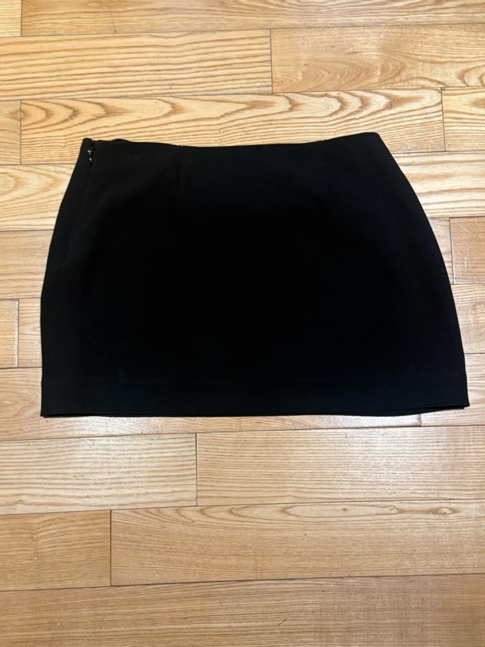 Reformation Black Women's Mini Skirt - Sleek Zip Detail